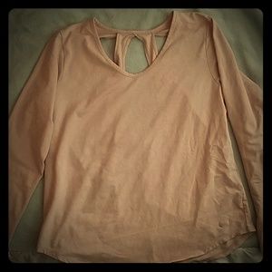 pink under armour long sleeve